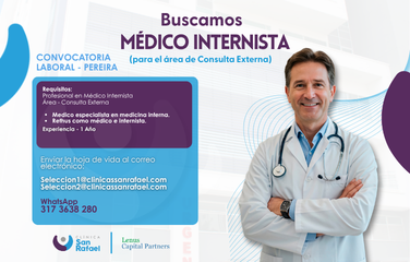 Médico Internista (para el área de Consulta Externa)