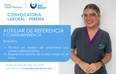 Auxiliar de Referencia y Contrareferencia