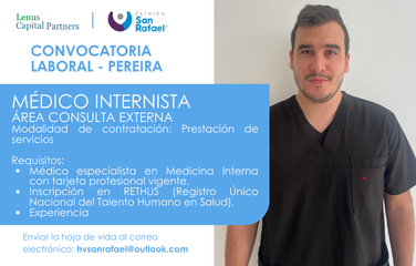 Médico Internista – Área consulta externa