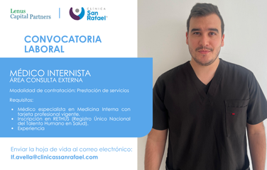 Médico Internista – Área consulta externa