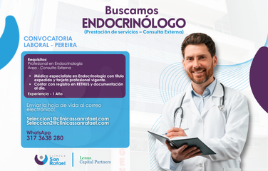 Endocrinólogo (Prestación de servicios – Consulta Externa)